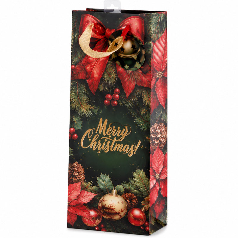 ad trend ad trend borsa portabottiglia in carta stampata ass decoro 12x9x36 cm natalizio 1 pz ean 8057586215757