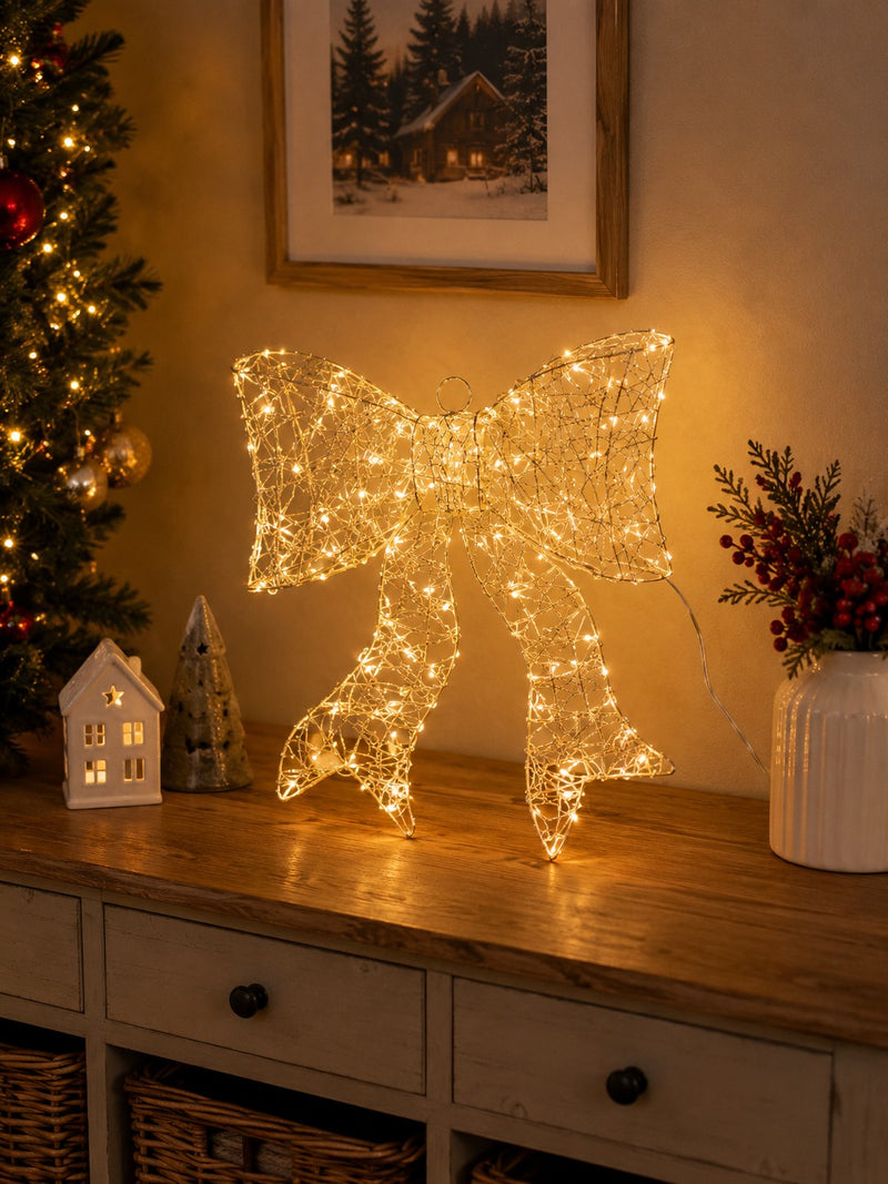 ad trend ad trend fiocco natalizio con 200 led internoesterno 32x395 cm luce calda ean 8057586271104