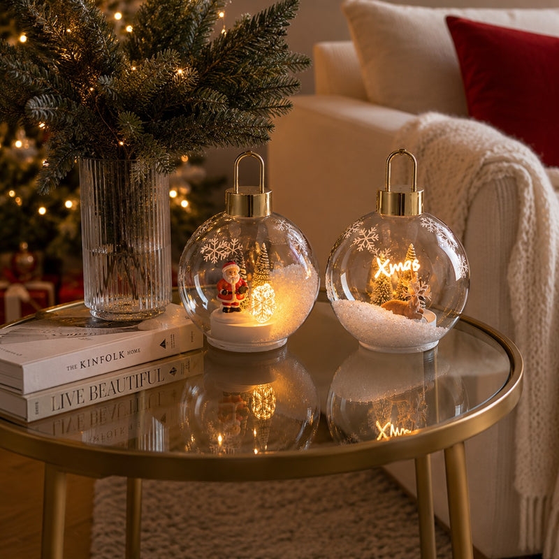 ad trend ad trend pallino di natale con led e decorazione d15 cm h 20 cm ean 8057586245037