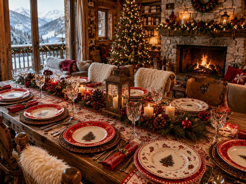 ad trend ad trend servizio piatti albero di natale in porcellana 18 pezzi ean 8057586228603