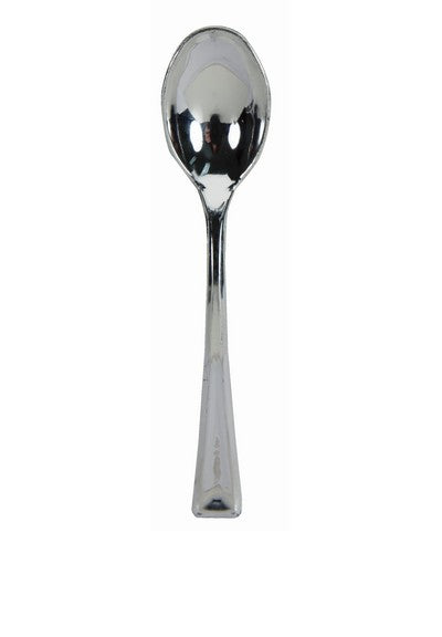 bigiemme bigiemme cucchiaini 10 cm plastica argento metallizzati 24 pz ean 0039938112295