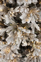 bizzotto bizzotto albero di natale berskshire innevato h 210 cm d 132 cm 4 943 rami 1 900 luci bianco ean 8051836720190