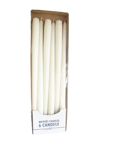 immagine-2-cereria-di-giorgio-candele-coniche-d-22-cm-h-40-cm-panna-6-pz-ean-8006545064387