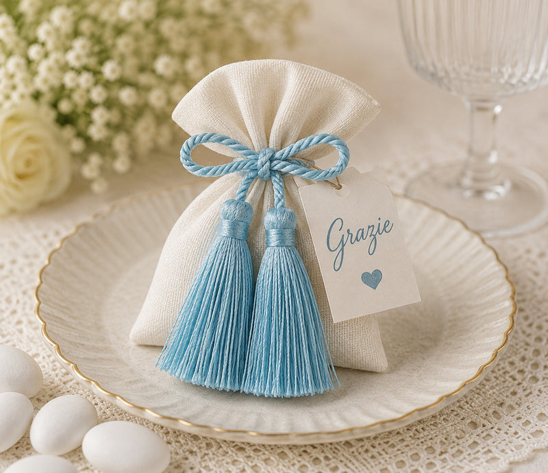 cupidoco cupidoco fiocco con nappe azzurre h 60 mm bomboniera elegante per nascita battesimo e comunione ean 8058196010527