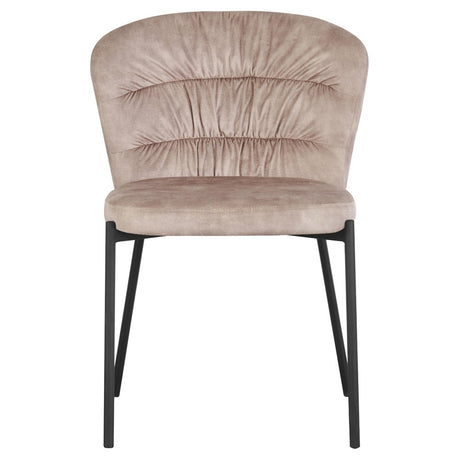 di mo commerciale di mo commerciale sedia jackie in tessuto beige con gambe nere in metallo sedia design moderna ean 8010402506934