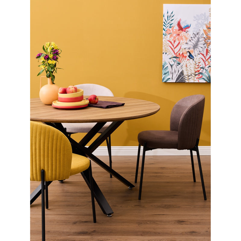 di mo di mo sedia shelly in tessuto senape 320 g 55x45x80 cm sedia design moderna imbottita ean 8010402495184