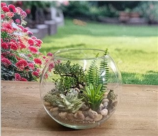 due esse distribuzioni due esse distribuzioni vaso palla vetro d 20 cm h 16 cm natural scatola regalo ean 8034048286517