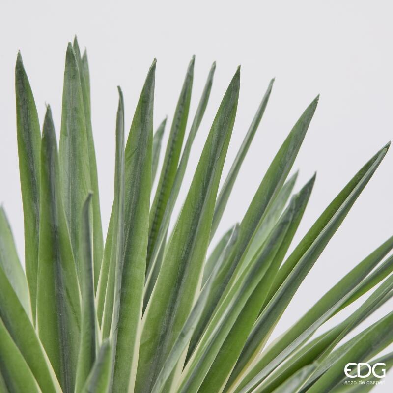 edg enzo de gasperi edg enzo de gasperi agave con vaso pianta artificiale h 45 cm verde ean 8059824518279