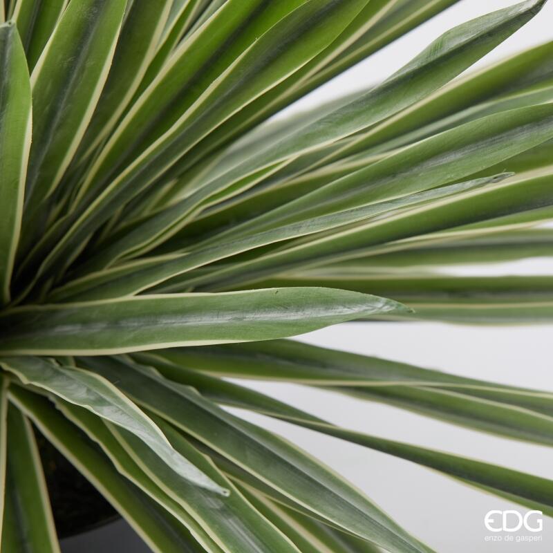edg enzo de gasperi edg enzo de gasperi agave con vaso pianta artificiale h 65 cm verde ean 8059824518255