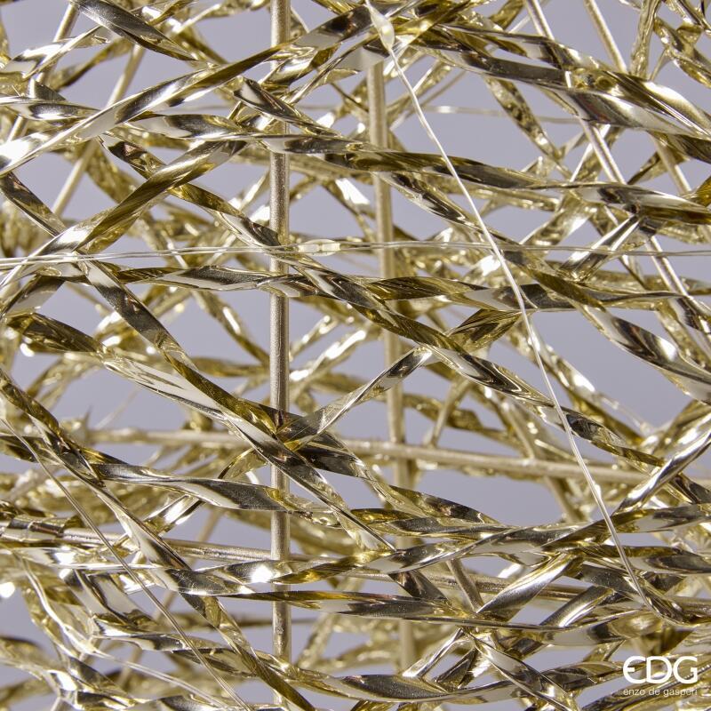 edg enzo de gasperi edg enzo de gasperi albero di natale led intreccio cono 40 microled 80 cm d 20 cm ip20 gold ean 8059824546043
