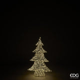 edg enzo de gasperi edg enzo de gasperi albero di natale led pearls 500 microled h 80 cm l 54 cm l 14 cm ip44 light gold ean 8059824546722