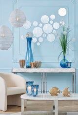 edg enzo de gasperi edg enzo de gasperi base specchio ottagonale d 30 cm vetro silver ean 8059824180926