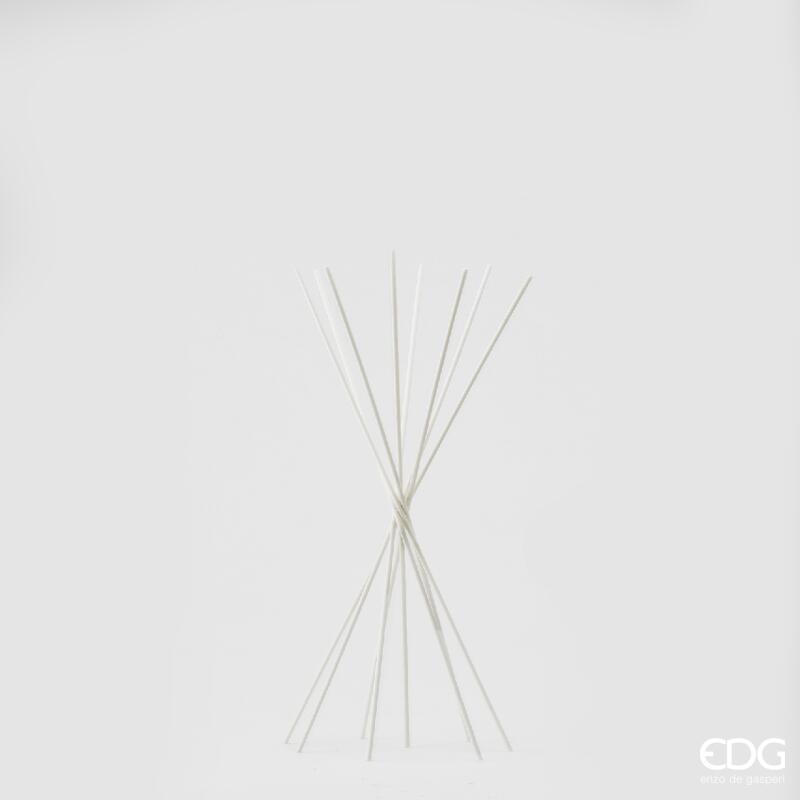 edg enzo de gasperi edg enzo de gasperi bastoncini bianchi per profumatore in plastica h 35 cm cf 6 pz confezione regalo ean 8059824077936