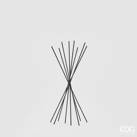 edg enzo de gasperi edg enzo de gasperi bastoncini neri per profumatore in plastica h 42 cm cf 8 pz confezione regalo ean 8059824074133