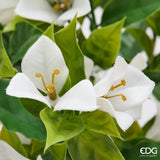 edg enzo de gasperi edg enzo de gasperi bouganvillea cespuglio x8 con foglie anti uv pianta artificiale h 50 cm bianco ean 8059824657893