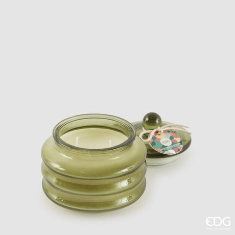 edg enzo de gasperi edg enzo de gasperi candela circle con profumo h 95 cm d 95 cm bomboniera vetro green wood breeze ean 8059824517883