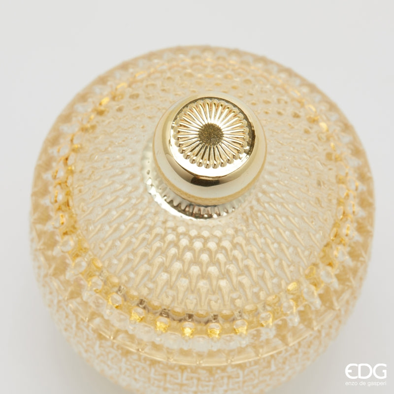 edg enzo de gasperi edg enzo de gasperi contenitore decorativo micro quadretti bombato h 115 cm d 85 cm giallo ean 8059824610539