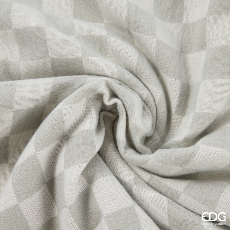 edg enzo de gasperi edg enzo de gasperi coperta a scacchi 152 x 127 cm poliestere bianco verde ean 8059824624284