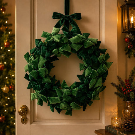 edg enzo de gasperi edg enzo de gasperi corona natalizia con fiocchi 70 cm verde decorazione di natale ean 8059824702371