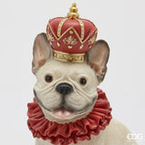 edg enzo de gasperi edg enzo de gasperi decoro bulldog natalizio h 28 cm l 23 cm l 135 cm bianco rosso ean 8059824541512