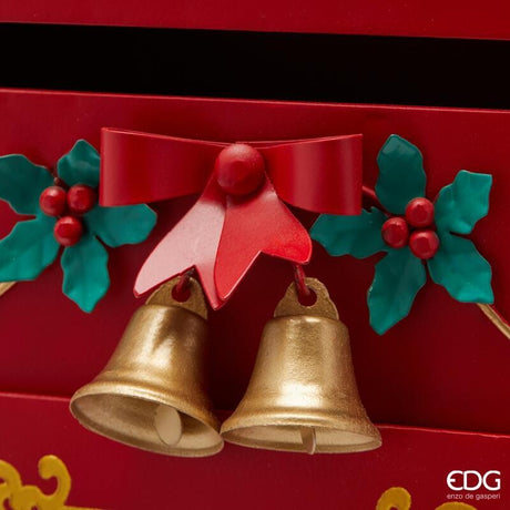 edg enzo de gasperi edg enzo de gasperi decoro cassetta posta natalizia h 41 cm l 27 cm l 12 cm rossa ean 8059824562685