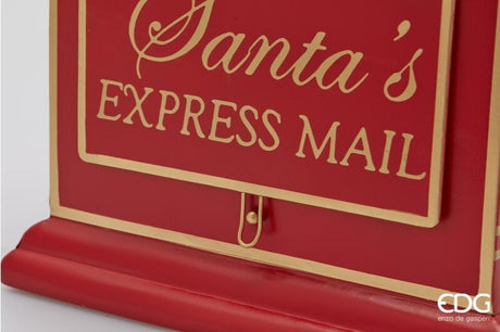 edg enzo de gasperi edg enzo de gasperi decoro cassetta posta natalizia h 41 cm l 30 cm l 23 cm rossa ean 8059824562661