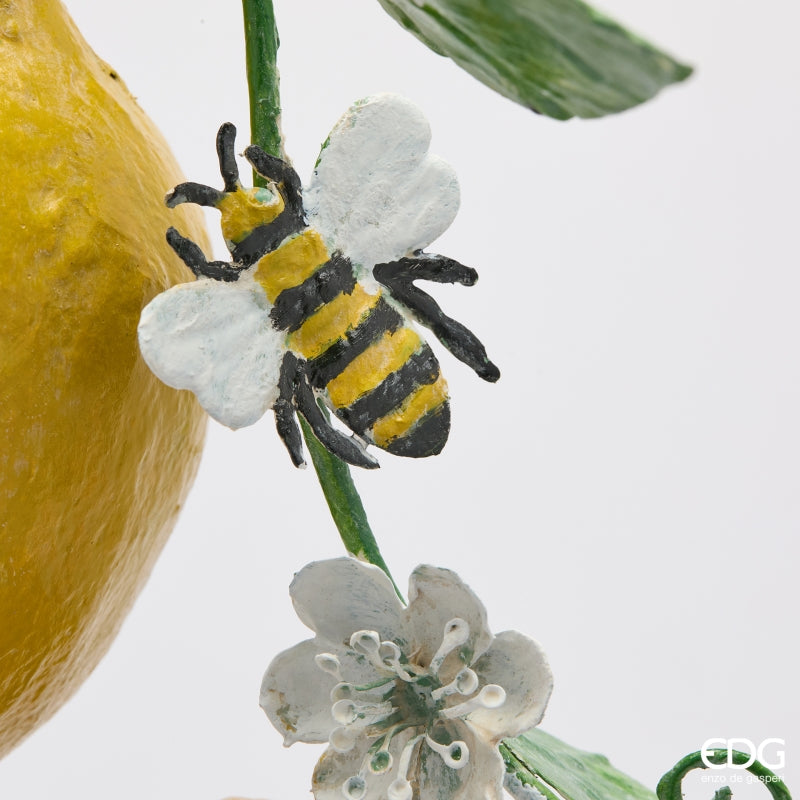 edg enzo de gasperi edg enzo de gasperi decoro limone da appendere pianta artificiale h 30 cm l 12 x 26 cm verde giallo ean 8059824628800