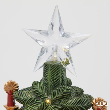 edg enzo de gasperi edg enzo de gasperi decoro pino natale con decori led h 49 cm l 32 cm l 10 cm green red ean 8059824562203