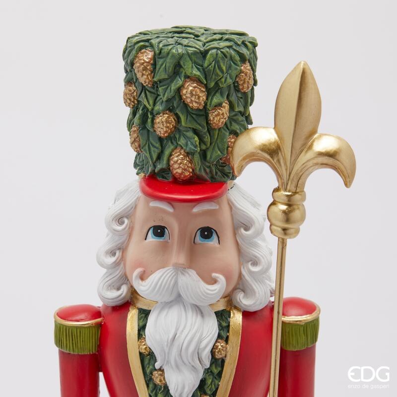 edg enzo de gasperi edg enzo de gasperi decoro soldatino natale con alabarda h 515 cm l 14 cm l 13 cm green red ean 8059824541352