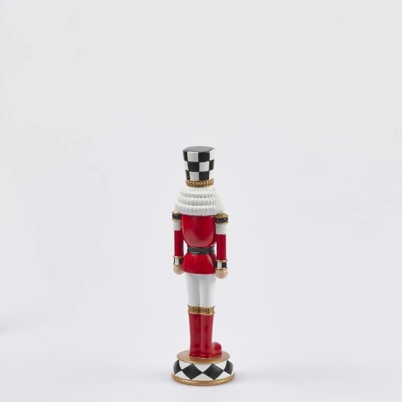 edg enzo de gasperi edg enzo de gasperi decoro soldatino scacchi di natale h 33 cm white red ean 8059824389084