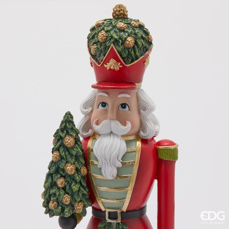 edg enzo de gasperi edg enzo de gasperi decoro soldatino schiccianoci natale h 41 cm l 12 cm l 105 cm green red ean 8059824541314