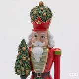 edg enzo de gasperi edg enzo de gasperi decoro soldatino schiccianoci natale h 41 cm l 12 cm l 105 cm green red ean 8059824541314