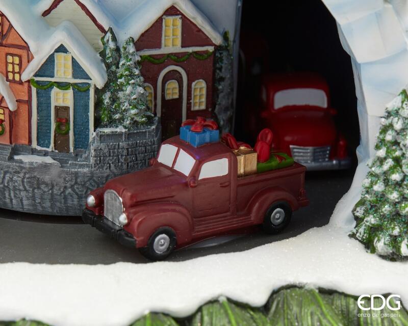 edg enzo de gasperi edg enzo de gasperi diorama pino natale h 46 cm d 31 cm musica movimento e led multicolor ean 8059824561886