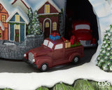 edg enzo de gasperi edg enzo de gasperi diorama pino natale h 46 cm d 31 cm musica movimento e led multicolor ean 8059824561886