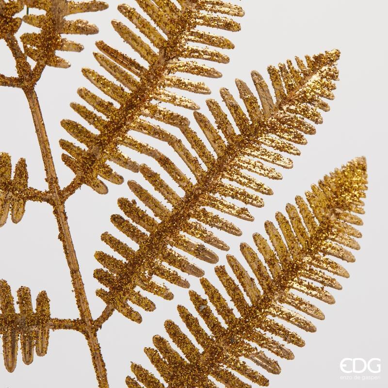 edg enzo de gasperi edg enzo de gasperi felce glitter 3 rami di natale h 95 cm gold ean 8059824580924