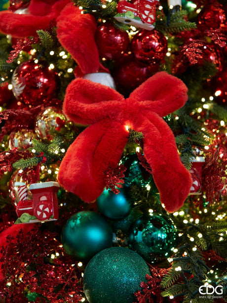 edg enzo de gasperi edg enzo de gasperi fiocco peluche di natale 20 x 25 cm red ean 8059824282682