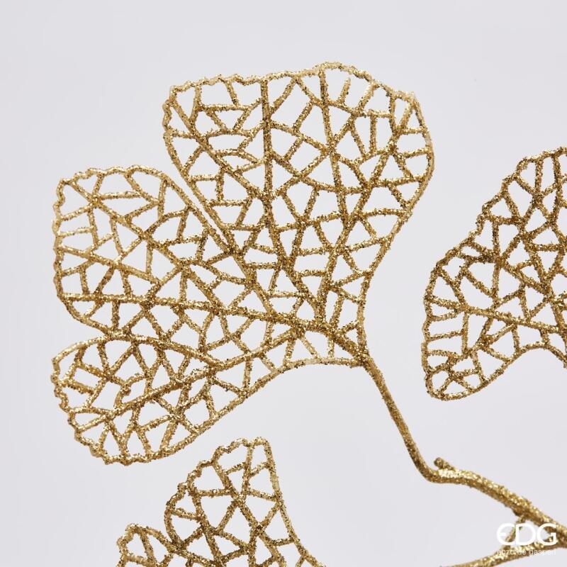 edg enzo de gasperi edg enzo de gasperi ginko olis glitter di natale h 75 cm gold ean 8059824286475