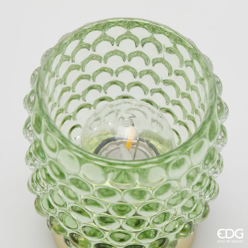 edg enzo de gasperi edg enzo de gasperi lampada da tavolo bubbles rotondo led h 11 cm d 85 cm ip20 scatola regalo verde ean 8059824611093