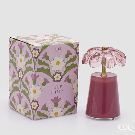 edg enzo de gasperi edg enzo de gasperi lampada da tavolo lily h 1750 cm d 11 cm ip20 beauty scatola regalo ean 8059824607867