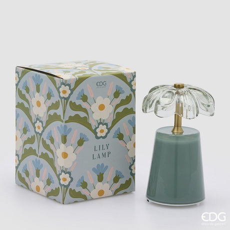 edg enzo de gasperi edg enzo de gasperi lampada da tavolo lily h 1750 cm d 11 cm ip20 salvia scatola regalo ean 8059824607881