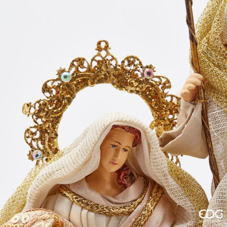 edg enzo de gasperi edg enzo de gasperi natavita natalizia tessuto con base h 30 cm green pink ean 8059824280725