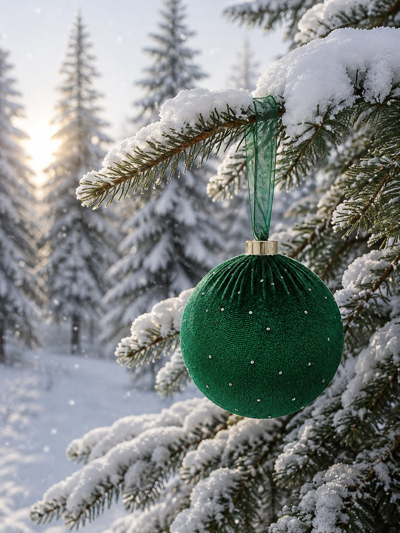 edg enzo de gasperi edg enzo de gasperi palla di natale con brillanti 10 cm verde scuro addobbo per albero di natale ean 8059824727244