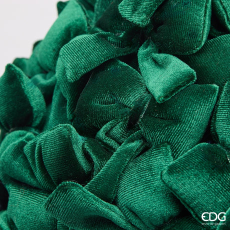 edg enzo de gasperi edg enzo de gasperi palla di natale con fiocchi 22 cm verde addobbo per albero di natale ean 8059824731142