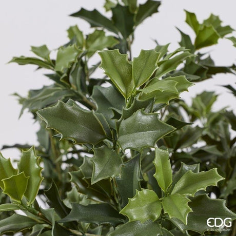 edg enzo de gasperi edg enzo de gasperi pianta artificiale agrifoglio h 121 cm con vaso anti uv verde per interno ed esterno ean 8059824655349