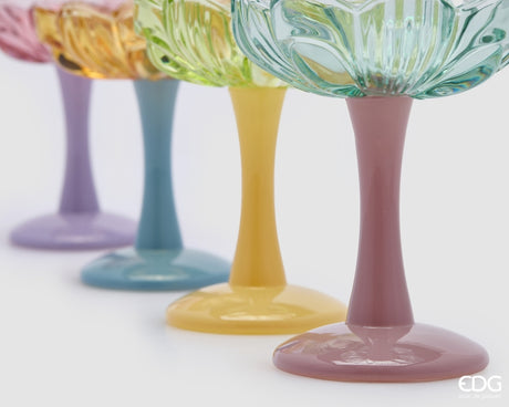 edg enzo de gasperi edg enzo de gasperi portacandela a forma di fiore ass h 135 cm d 11 cm multicolor 1 pz ean 8059824625205