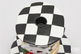 edg enzo de gasperi edg enzo de gasperi portacandela cappello natale h 145 cm d 16 cm white black ean 8059824531100