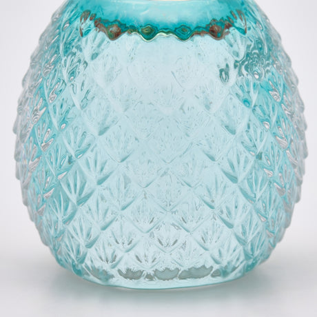 edg enzo de gasperi edg enzo de gasperi portacandela flower in vetro h 16 cm d 12 cm blu mix ean 8059824610355