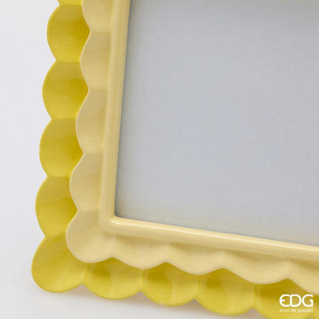 edg enzo de gasperi edg enzo de gasperi portafoto cornice balze quadrato h 15 cm l 15 cm giallo ean 8059824632784