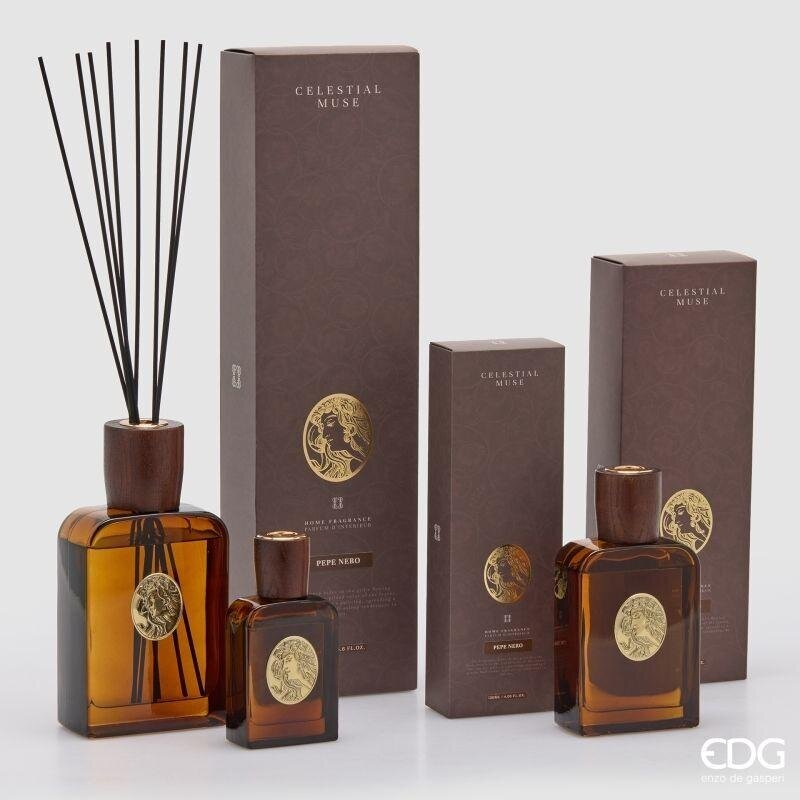 edg enzo de gasperi edg enzo de gasperi profumatore ambiente bottiglia diva 490 ml pepe nero diffusore fragranza design elegante ean 8059824656032