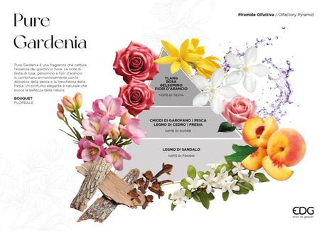 edg enzo de gasperi edg enzo de gasperi profumatore bottiglia heritage 1 000 ml h 23 cm pure gardenia ean 8059824525796